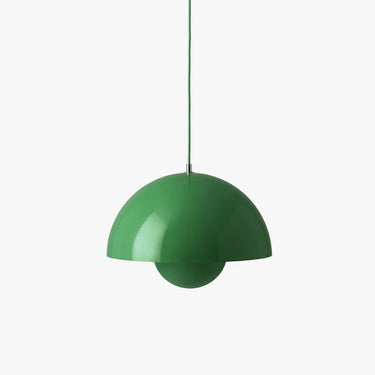 &Tradition VP7 Pendant - Classic Panton Flowerpot Light, Green finish