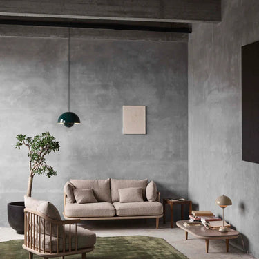 Flowerpot VP7 Large Hanging Light - &Tradition Scandinavian Design, Living Room Pendant Light