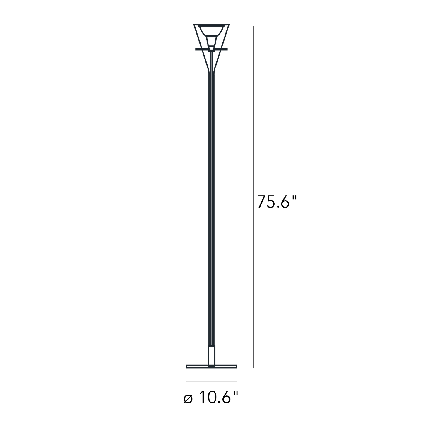 FontanaArte Flute Floor Lamp