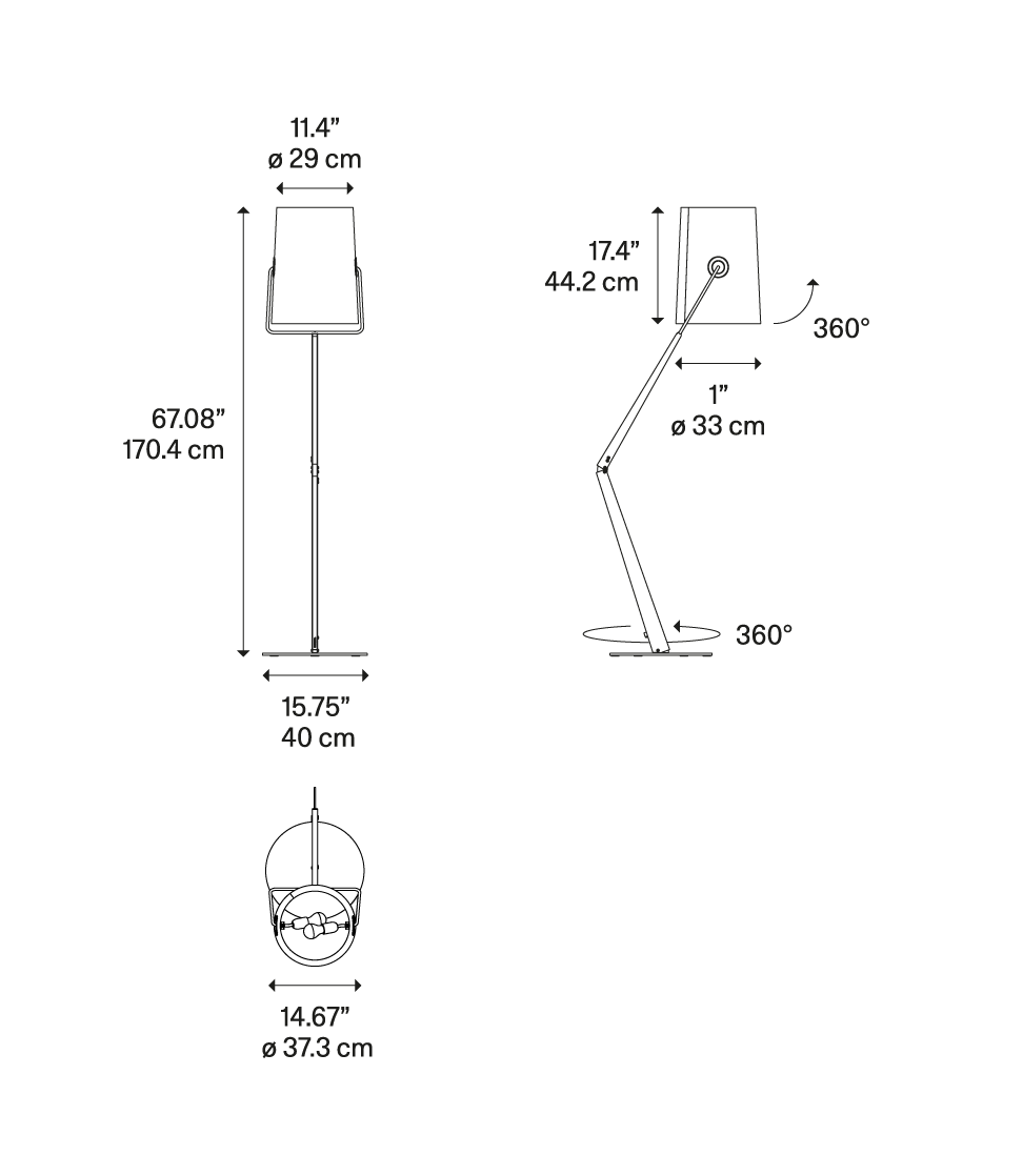 Diesel Living Fork Floor Lamp