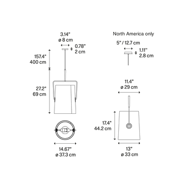 Diesel Living Fork Large Pendant