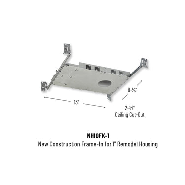 Nora Frame-In Kit For 1" Iolite Remodel Housing Nhrioic-16