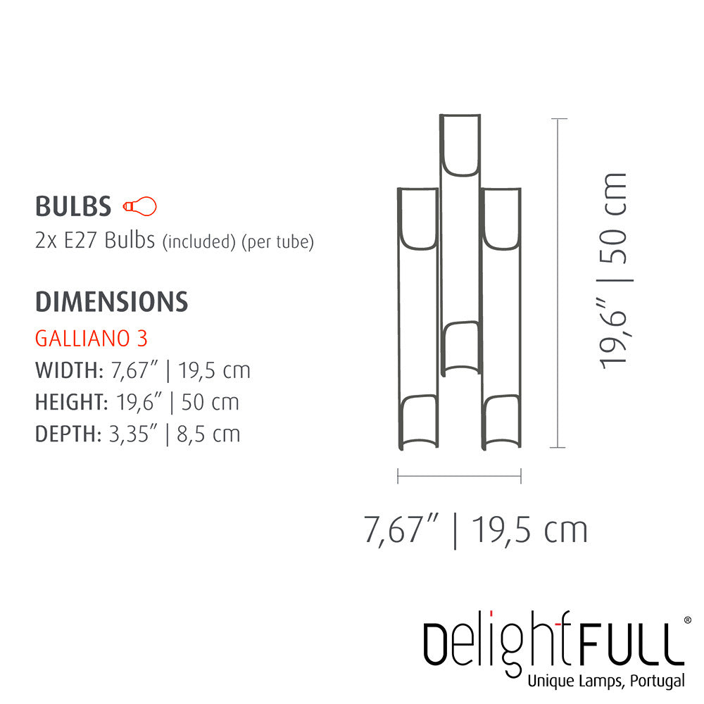 DelightFULL Galliano 3 Wall Light