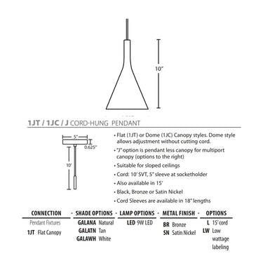Besa Lighting Gala Pendant Light