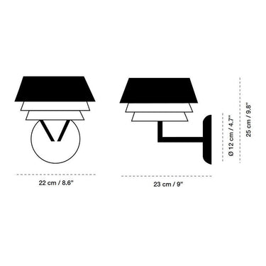 Gala Wall Light 9 Inch by Carpyen