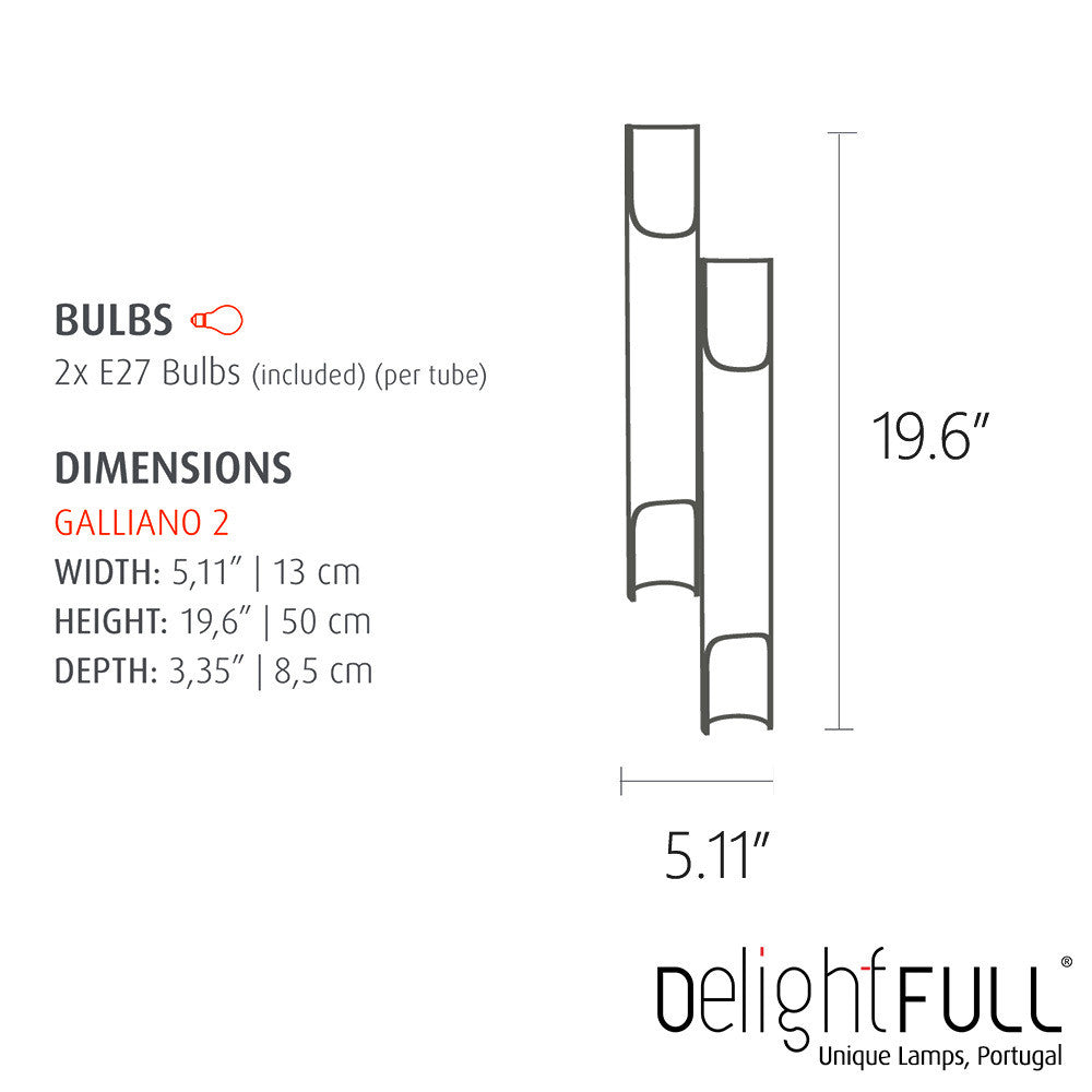 DelightFULL Galliano 2 Wall Light | Delightfull | LoftModern