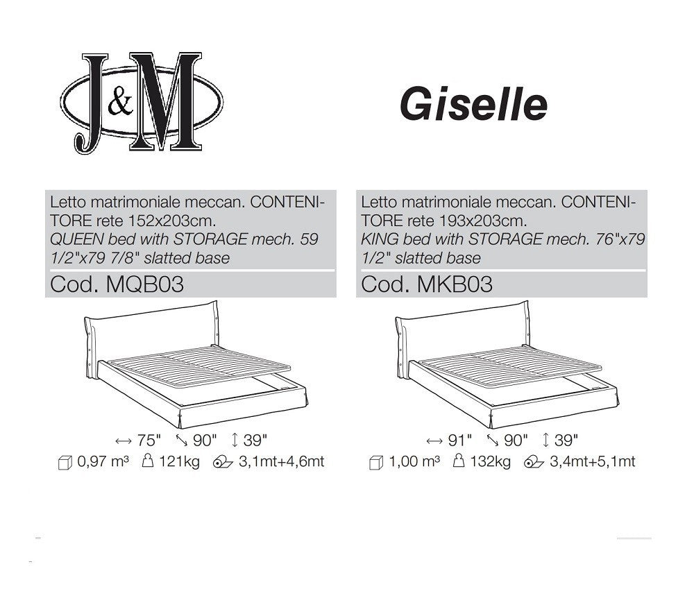 Giselle King Storage Bed by JM