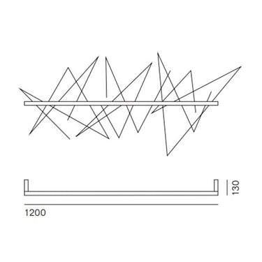 Pallucco Graffiti 1200 Wall Light