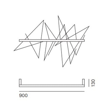 Pallucco Graffiti 900 Wall Light