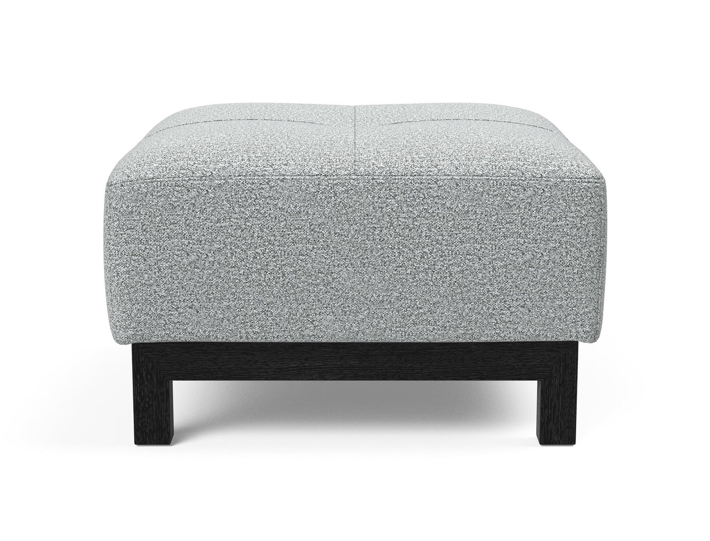 Innovation Living Deluxe Excess Ottoman with Black Wood Legs