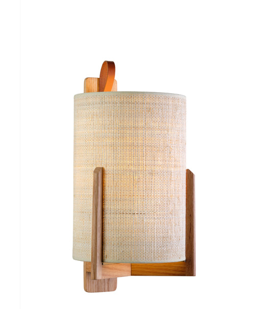 Carpyen Greta Wall Lamp with Natural Fiber Shade