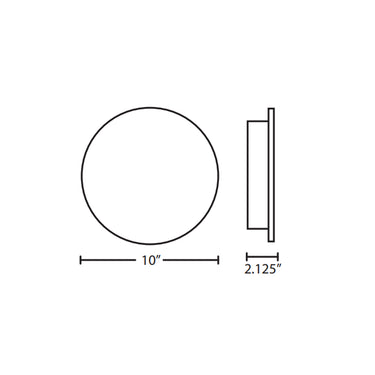 Besa Lighting Halo 10 Wall Light