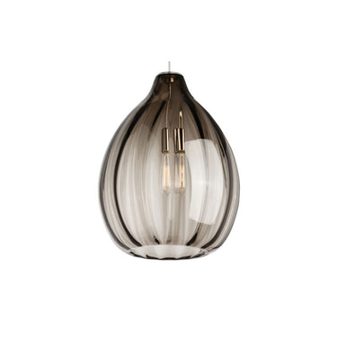 Harper Ribbed Glass Pendant - Visual Comfort Modern - NP