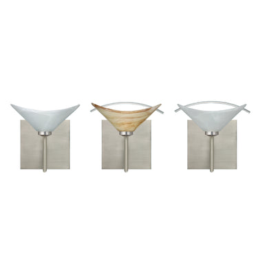 Besa Lighting Hoppi 2 Square Canopy Vanity Light