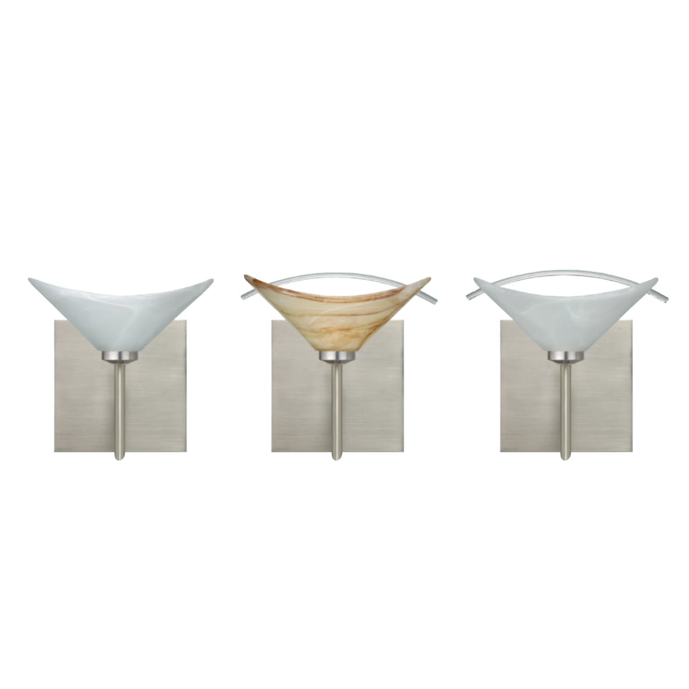 Besa Lighting Hoppi 2 Square Canopy Vanity Light