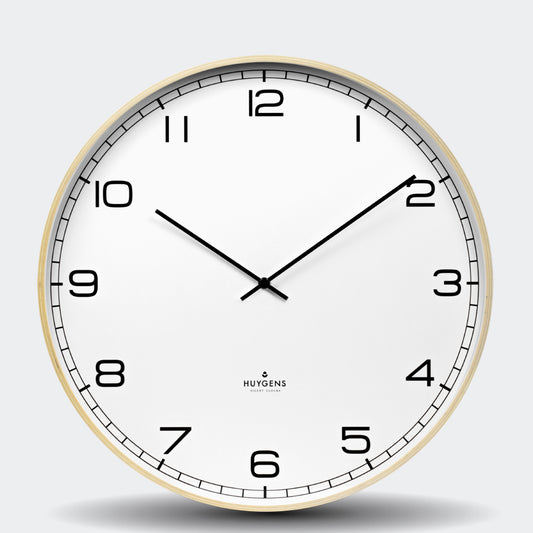 Huygens Wood 17.7 Inch Arabic Wall Clock