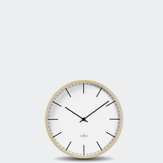 Huygens Wood 9.8 Inch Index Wall Clock