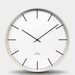 Huygens Wood 17.7 Inch Index Wall Clock