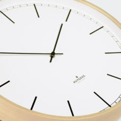 Huygens Wood 17.7 Inch Index Wall Clock