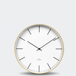 Huygens Wood 13.8 Inch Index Wall Clock