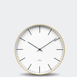 Huygens Wood 13.8 Inch Index Wall Clock