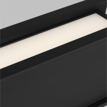 Visual Comfort I-Beam 47" suspension light in black finish for kitchens and open offices
