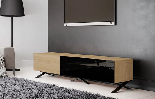 B-modern Influencer 90 inch TV Stand Walnut