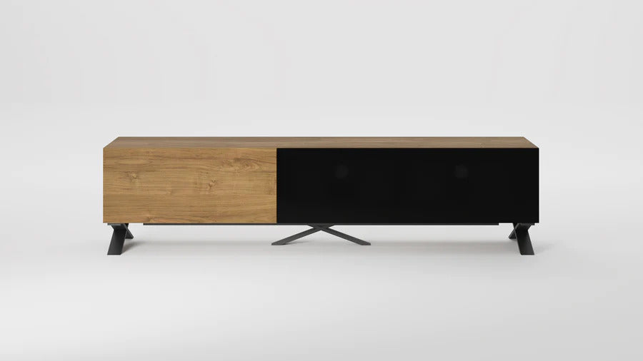 B-modern Influencer 90 inch TV Stand Walnut