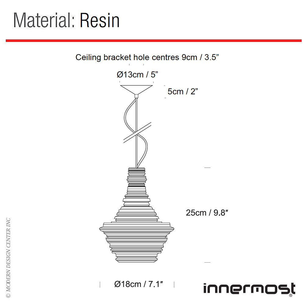 Innermost Stupa Pendant Light