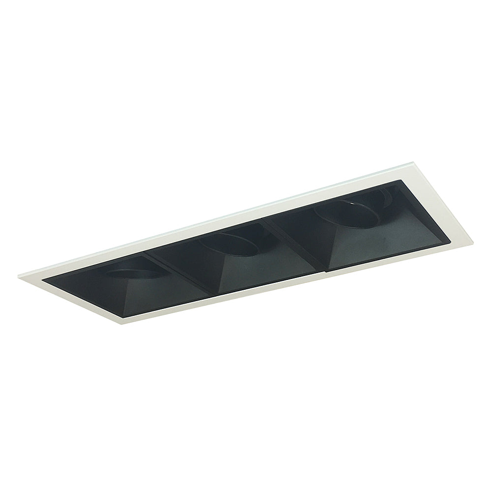 Nora Lighting Iolite MLS Three Head Adjustable Snoot / Fixed Downlight / Wall Wash, Flanged
