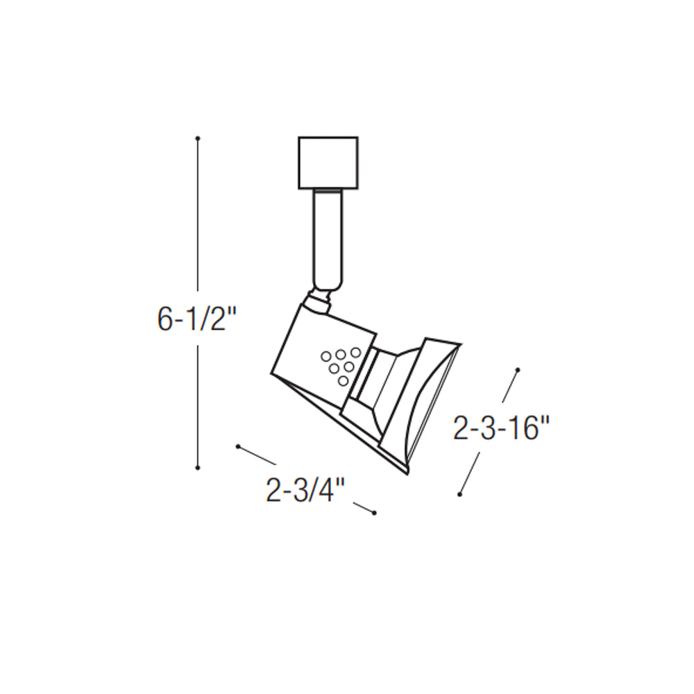 Nora Lighting Italia Line Voltage MR16 GU10 Track Fixture