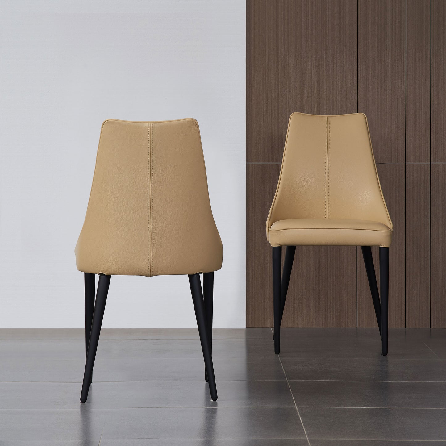 Milano Leather Dining Chair Tan by JM