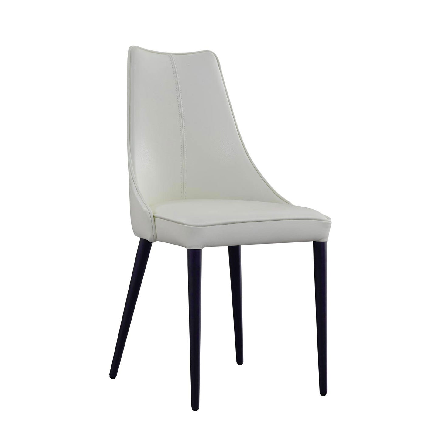 Milano Leather Dining Chair White by JM