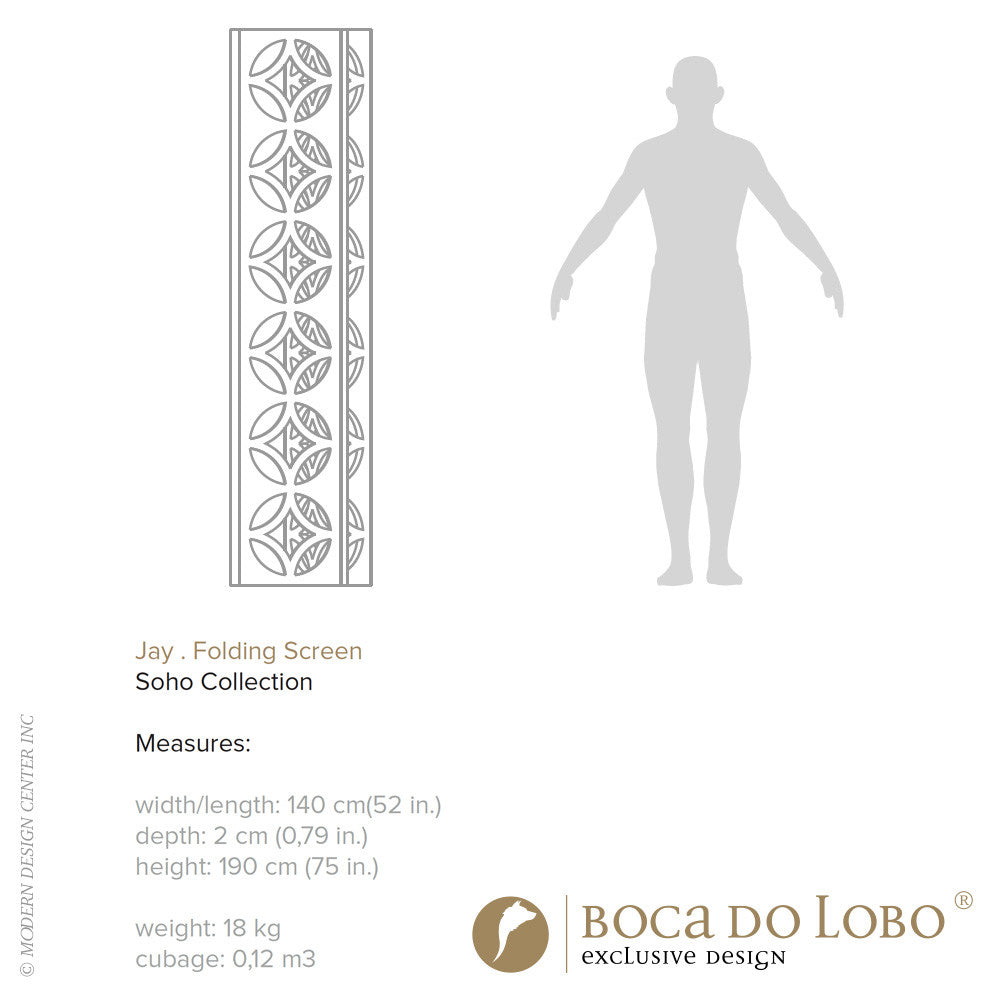 Boca do Lobo Jay Folding Screen Soho Collection | Boca do Lobo | LoftModern