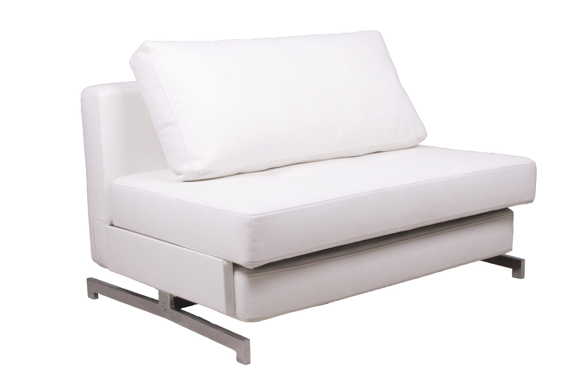 Premium Sofa Bed K43-1 White Leatherette by JM