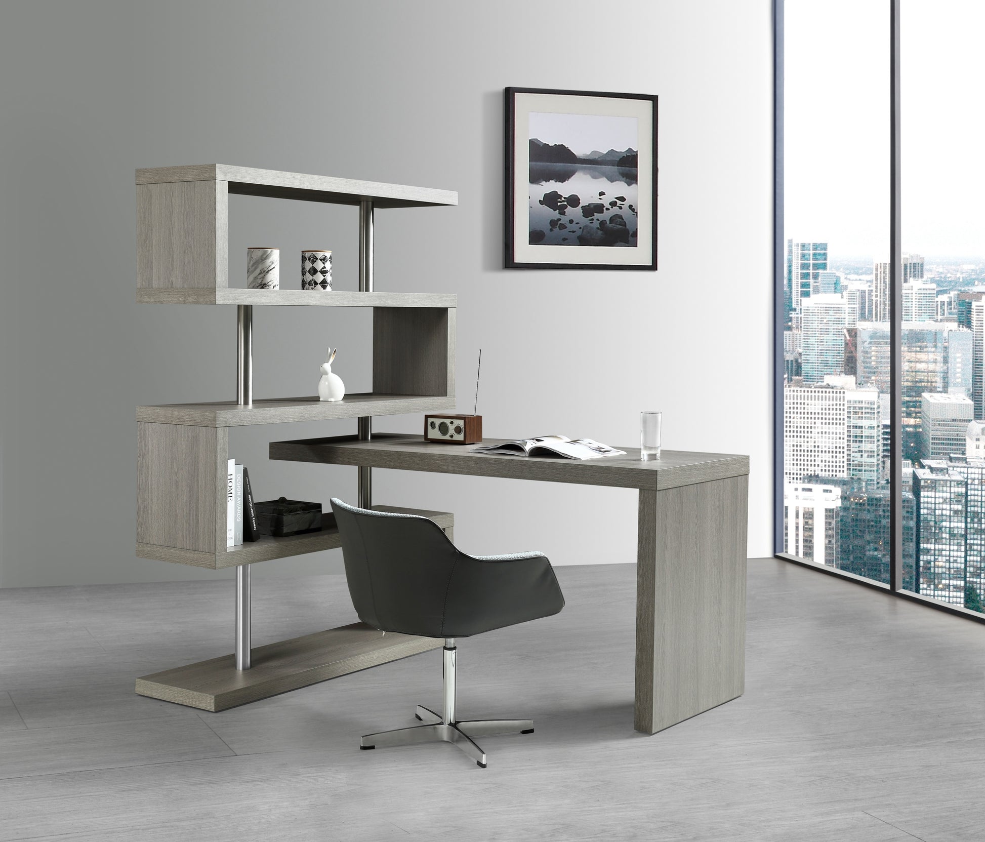 KD002 Office Desk Grey by JM