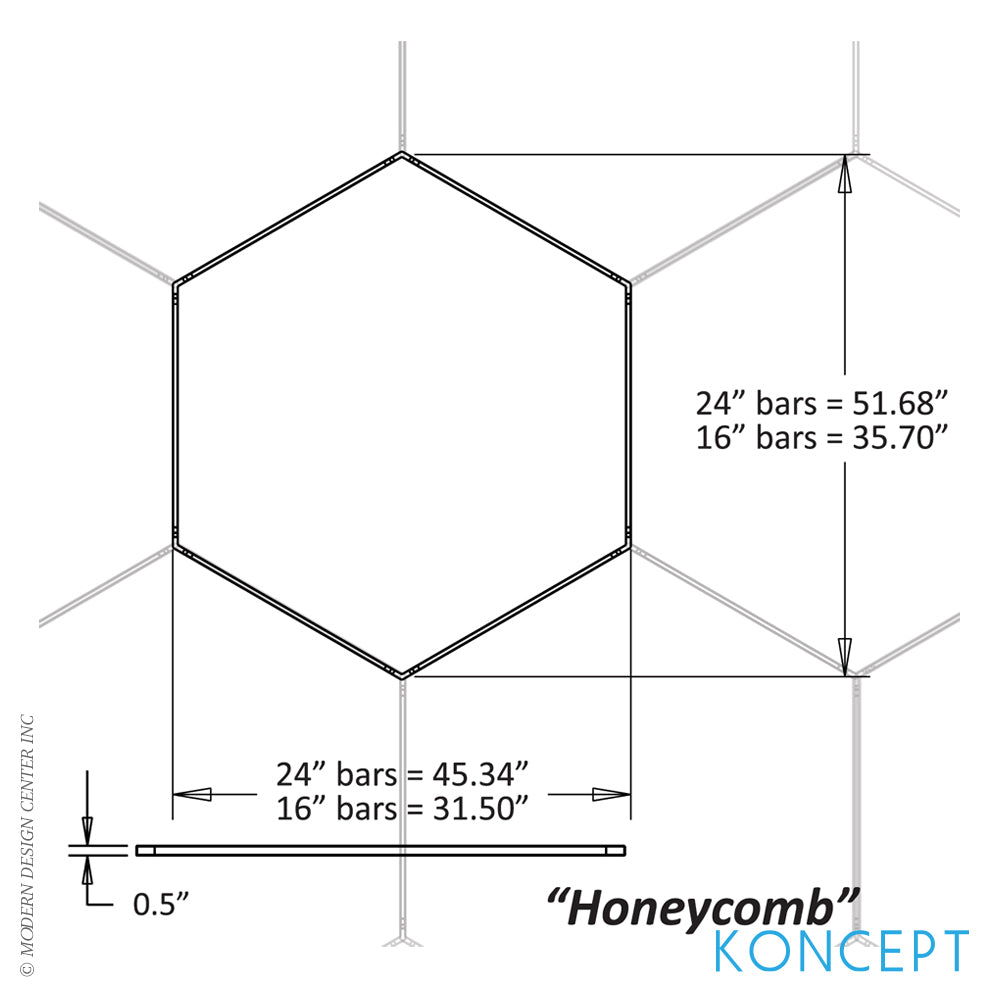 Koncept Z-Bar Honeycomb Pendant Light