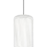 Kai 1 LED pendant light by Visual Comfort in a modern, clean studio setting in matte white finish.