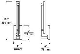 Kal Small Sconce | Visual Comfort Modern