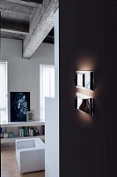 Minimalist white Kelly 791 LED wall lamp by Studio 63 for living room lighting
