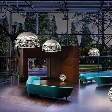 Lodes Kelly Dome Pendant Light providing warm 2700K LED ambient illumination