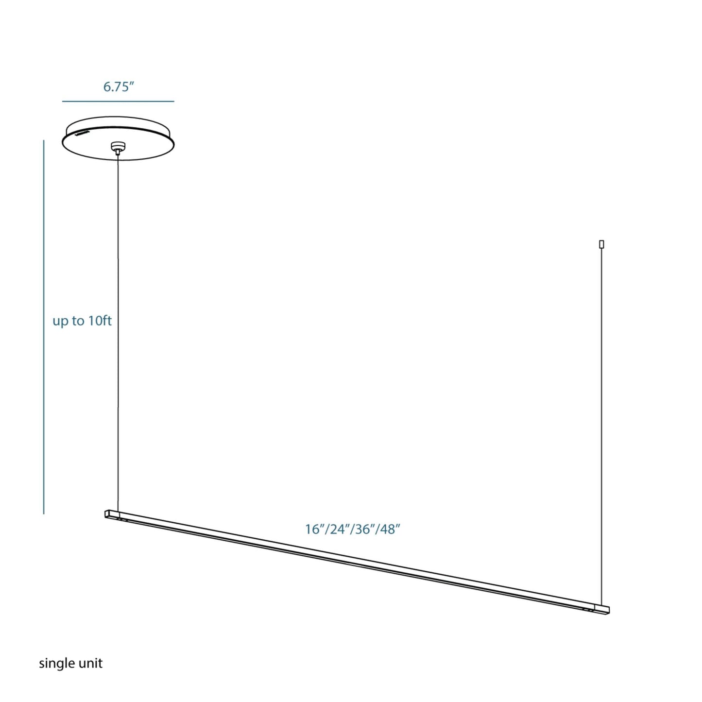 Koncept Z-Bar Linear Pendant Light