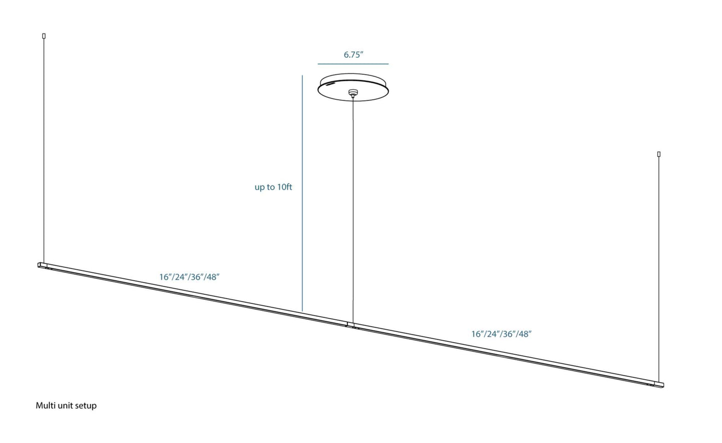 Koncept Z-Bar Linear Pendant Light