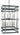 Framburg Montreaux 12 - Light Brushed Nickel with Matte Black Accents Foyer Chandelier L1032 BN/MBLACK