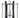 Framburg Bucolic 6 - Light Brushed Nickel with Matte Black Accents Chandelier L1066 BN/MBLACK