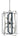 Framburg Interstellar 11 - Light Brushed Nickel with Matte Black Accents Chandelier L1091 BN/MBLACK
