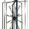 Framburg Interstellar 16 - Light Brushed Nickel with Matte Black Accents Foyer Chandelier L1092 BN/MBLACK