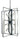 Framburg Interstellar 16 - Light Brushed Nickel with Matte Black Accents Foyer Chandelier L1092 BN/MBLACK