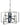 Framburg Interstellar 8 - Light Brushed Nickel with Matte Black Accents Chandelier L1096 BN/MBLACK