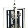 Framburg Interstellar 8 - Light Brushed Nickel with Matte Black Accents Chandelier L1098 BN/MBLACK